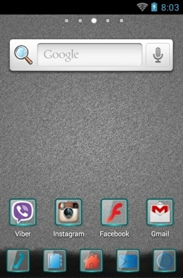 Grey Alloy Go Launcher Android Theme Image 2
