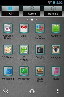 Grey Alloy Go Launcher Android Theme Image 3