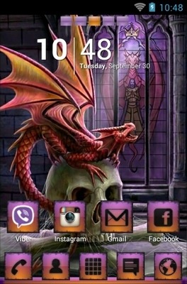 Dragon Lord Go Launcher Android Theme Image 1