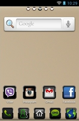 Red Wood Go Launcher Android Theme Image 2