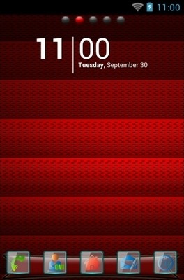 Red Experia Go Launcher Android Theme Image 1
