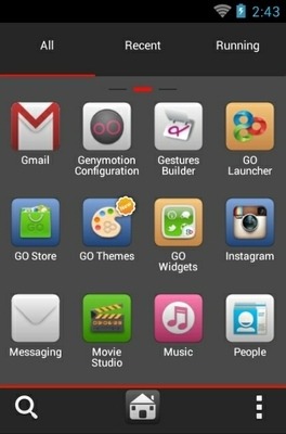 iRed Go Launcher Android Theme Image 3