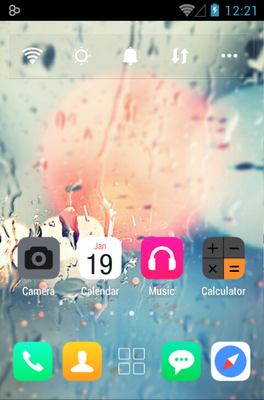 Glass Go Launcher Android Theme Image 1