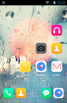 Glass Go Launcher Android Theme Image 3