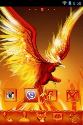 Phoenix Go Launcher Android Theme Image 2