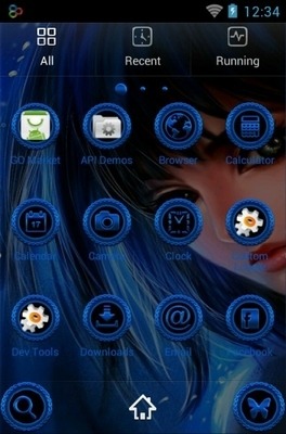 Cute Fantasy Girl Go Launcher Android Theme Image 3