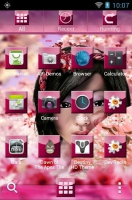 Japan Girl Go Launcher Android Theme Image 3