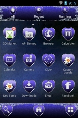 Romantic Moonlight Go Launcher Android Theme Image 3