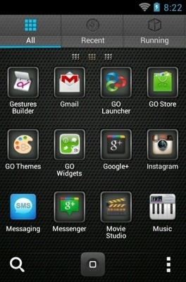 Matte Finish Go Launcher Android Theme Image 3