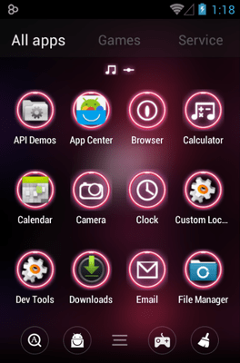 Pink Music Go Launcher Android Theme Image 3