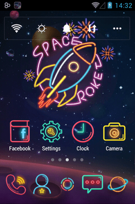 Color Neon Go Launcher Android Theme Image 1