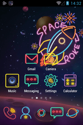 Color Neon Go Launcher Android Theme Image 3