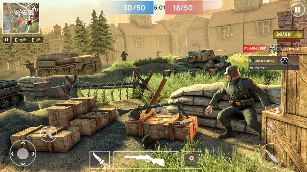 Gun Shooter Offline Game WW2: Android Game Image 1