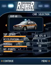 London Racer Police Madness Java Game Image 2