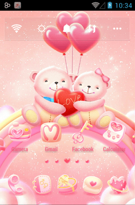 Bear Lovers Go Launcher Android Theme Image 1
