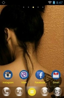 Butterfly Tatoo Go Launcher Android Theme Image 2