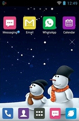 Snowman Go Launcher Android Theme Image 1