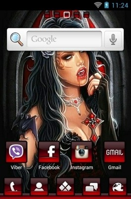 Vampyrella Go Launcher Android Theme Image 2