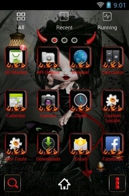 Devil Girl Go Launcher Android Theme Image 3