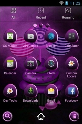 Purple Halloween Go Launcher Android Theme Image 3