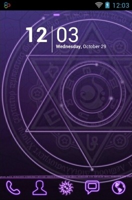 Magic Circle Go Launcher Android Theme Image 1