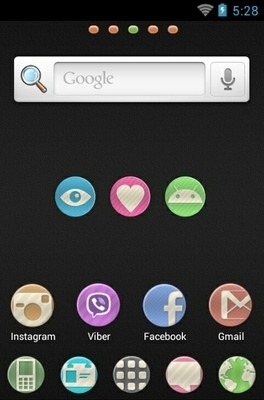 Candy Black Go Launcher Android Theme Image 2