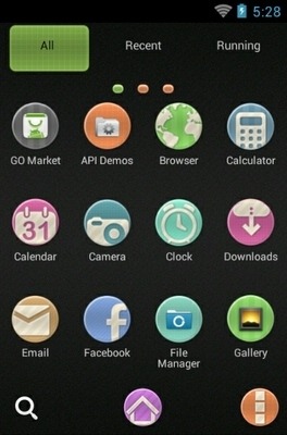 Candy Black Go Launcher Android Theme Image 3