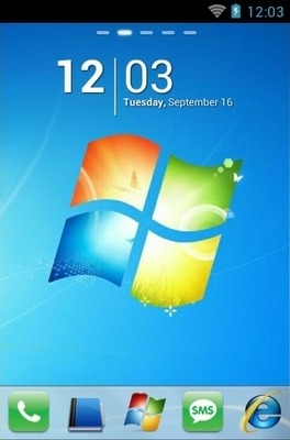Windows Go Launcher Android Theme Image 1