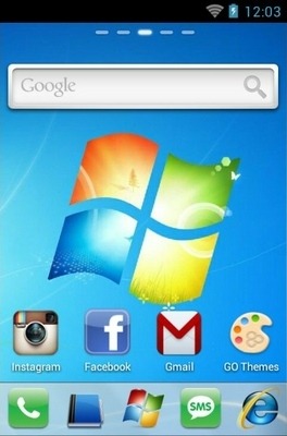 Windows Go Launcher Android Theme Image 2