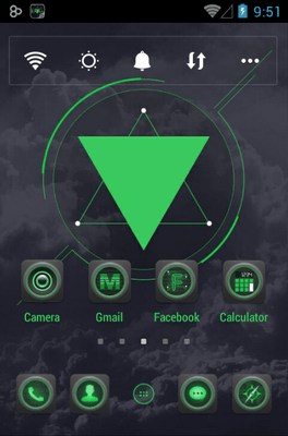 Blackish Go Launcher Android Theme Image 1