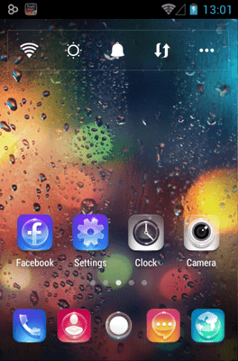 Night Rain Go Launcher Android Theme Image 1