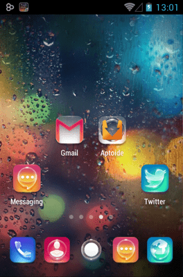 Night Rain Go Launcher Android Theme Image 2