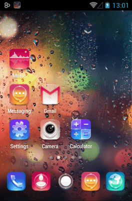 Night Rain Go Launcher Android Theme Image 3