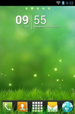 Abstract Grass Go Launcher Android Theme Image 1