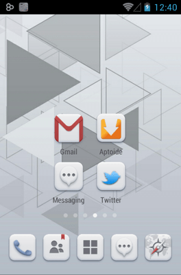 Pale Go Launcher Android Theme Image 1