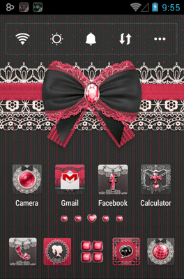 Gothic Lolita Go Launcher Android Theme Image 1