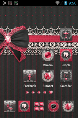 Gothic Lolita Go Launcher Android Theme Image 2