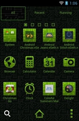 Circuit Board Go Launcher Android Theme Image 3