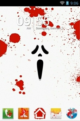 Bloody Scream Go Launcher Android Theme Image 1