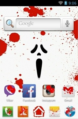 Bloody Scream Go Launcher Android Theme Image 2