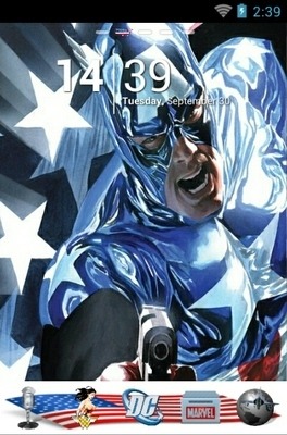 Captain America Go Launcher Android Theme Image 1