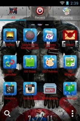 Captain America Go Launcher Android Theme Image 3
