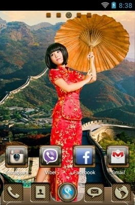 Great Wall Of China Go Launcher Android Theme Image 2