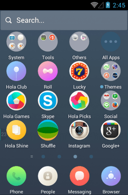 Circular Hola Launcher Android Theme Image 3