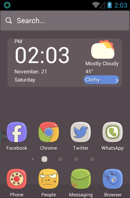 Lovely Hola Launcher Android Theme Image 1