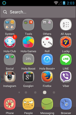 Lovely Hola Launcher Android Theme Image 3