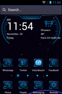 Off To Space Go Launcher Android Theme Image 1