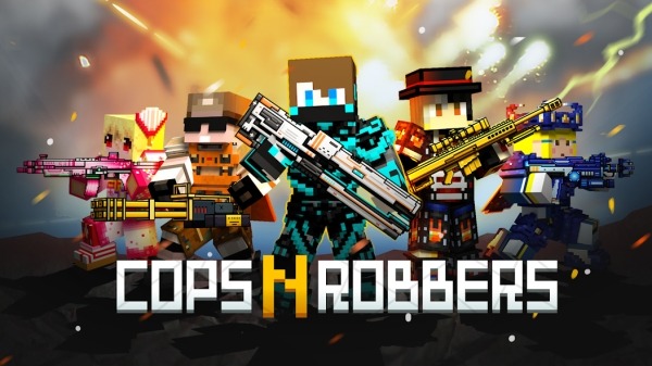 Cops N Robbers:Pixel Craft Gun Android Game Image 1