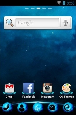 Blue Planet Go Launcher Android Theme Image 2