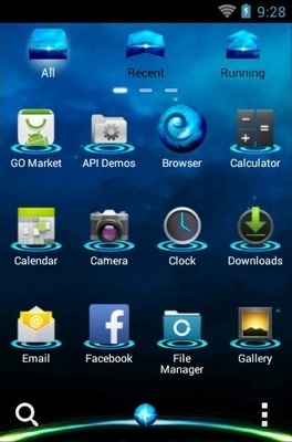 Blue Planet Go Launcher Android Theme Image 3